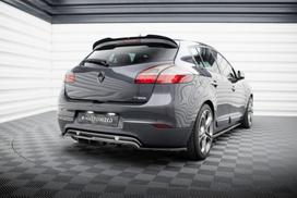 Maxton Design Rear Splitter (with vertical bars) Renault Megane GT MK3 Facelift RE-ME-3-GT-RD1G+RD2G
