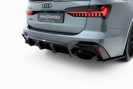 Maxton Design Prepreg Carbon Fiber Rear Diffuser Audi RS6 C8 / C8 Facelift (version without towbar) CF-AU-RS6-C8-RS1-245-P