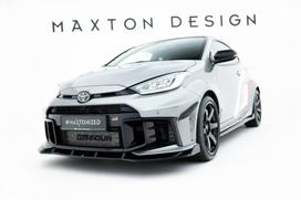 Maxton Design Front Splitter V.1 + Flaps Toyota GR Yaris Mk4 Facelift TO-YA-4F-GR4-FD1G+FSF1B