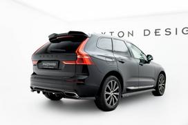 Maxton Design Rear Splitter (with vertical bars) Volvo XC60 Mk2 VO-XC60-2-RD1G+RD2G
