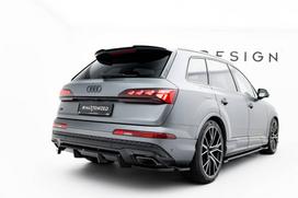 Maxton Design Rear Splitter (with vertical bars) Audi Q7 S-Line Mk2 Facelift 2 AU-Q7-2F2-SLINE-RD1G+RD2G