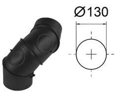 Universalus reguliuojamas lenkimas kampu su 2 peržiūromis. Juodas metalas 2 mm. D-130 mm.