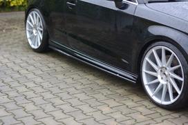 Maxton Design Side Skirts Diffusers Audi S3/A3 S-Line Hatchback 8V/8V Facelift AU-S3-3-3D-SD1G
