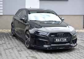 Maxton Design Front Racing Splitter V.2 Audi RS3 Sportback 8V Facelift AU-RS3-8VF-CNC-FD2A