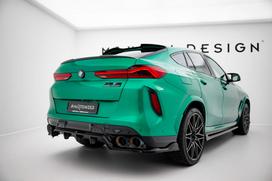 Maxton Design Rear Splitter (with vertical bars) BMW X6 M F96 Facelift BM-X6-F96-M-RD1G+RD2G