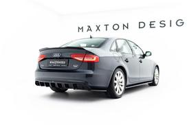 Maxton Design Rear Valance Audi A4 B8 Facelift (Single side dual exhaust version) AU-A4-B8F-RS1GOO_