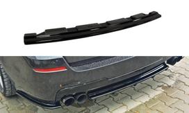 Maxton Design Rear Splitter for BMW 5 M-Pack Sedan/Touring F10/F11 - without vertical bars (fits two double exhaust ends) BM-5-11-MPACK-RD2G