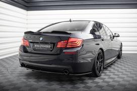 Maxton Design Rear Splitter for BMW 5 M-Pack Sedan/Touring F10/F11 (fits two single exhaust ends) BM-5-11-MPACK-RD1+RD3G