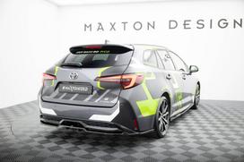 Maxton Design Rear Splitter (with vertical bars) Toyota Corolla GR Sport Touring Sports XII TO-CO-12-TS-GRSPORT-RD1G+RD2G
