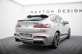 Maxton Design Rear Splitter (with vertical bars) BMW X4 M F98 BM-X4M-F98-RD1G+RD2G