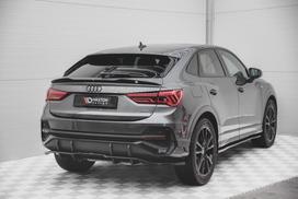Maxton Design Rear Splitter (with vertical bars) Audi Q3 Sportback S-Line F3 AU-Q3-2-SLINE-SB-RD1G+RD2G