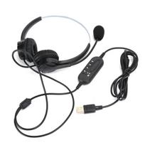 USB telefonų centro ausinės, laidinės, klientų aptarnavimui