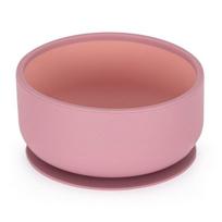 Kūdikio silikoninis dubenėlis Petite&Mars, 6m+, Dusty Rose pink