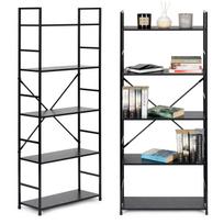 Plati medinė lentyna su metaliniu rėmu, LOFT stilius, trijų lentynų, ModernHome