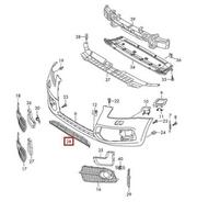 Vag Oro Kreipiamosios Grotelės Satino Juodos Spalvos Audi Q5 2010 2017 Originalus 8R0807647B01C