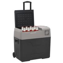 Šaltdėžė su ratukais ir rankena, 30l, juoda