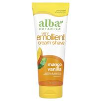 Alba Botanica, Natural, Berry Emollient Cream Shave, Mango Vanilla, 8 oz (227 g)