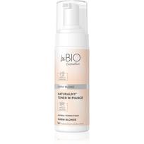beBIO Natural Foam Toner Warm Blonde tonizuojamosios putos plaukams 120 ml