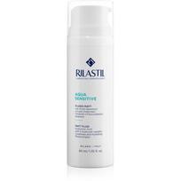 Rilastil Aqua Sensitive matinio efekto drėkinamasis fluidas sausai, į aknę linkusiai odai 40 ml