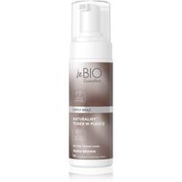 beBIO Natural Foam Toner Warm Brown tonizuojamosios putos plaukams 120 ml