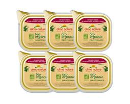 Konservai Almo Nature Bio Organic, šunims, jautienos ir daržovių paštetas, 6x100 g