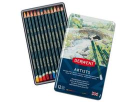 Spalvotas pieštukas Derwent Artists 12vnt. metalinė dėžutė
