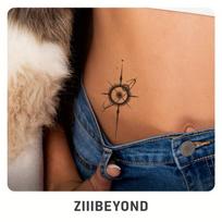 ZIIIBEYOND atsparus vandeniui žolelių tatuiruotės lipdukas - romantiškas žvaigždėtas dangus. Rivex