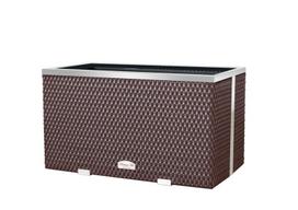 Lauko vazonas iš poliuretano su aliuminio metalo apdaila, 70cm x 38cm x 40 cm