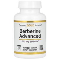 California Gold Nutrition, Berberine Advanced, Berbevis Phytosome, 550 mg, 60 daržovių kapsulių