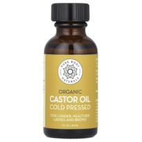 Pure Body Naturals, Ekologiškas šalto spaudimo ricinų aliejaus rinkinys, 1 fl oz (30 ml)
