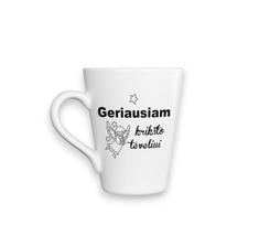 Puodelis „Geriausiam krikšto tėveliui“
