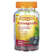Emergen-C, ašvaganda, uogų mišinys, 36 guminukai