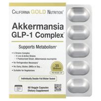 California Gold Nutrition, Akkermansia + Probiotikai GLP-1 Kompleksas, 60 daržovių kapsulių
