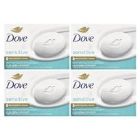 Dove, Muilas-baras grožiui, jautriai odai, be kvapo, 4 vnt., 3,75 oz (106 g) kiekviena