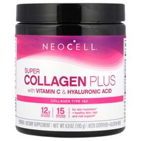 NeoCell, Super Kolagenas Plius su Vitaminu C ir Hialurono Rūgštimi, 195g (6,9 uncijos)