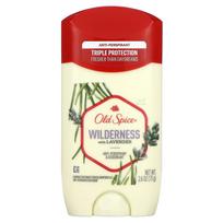 Old Spice, antiperspirantas ir dezodorantas, Wilderness su levandomis, 2,6 uncijos (73 g)