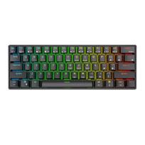 Mechaninė klaviatūra Royal Kludge RK61 RGB, brown switch (Black) | RK61-1 | 6935280805578