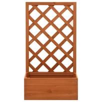 Lovelis，Sodo treliažas su loveliu, oranžinis, 50x25x90cm, eglės masyvas CFE32048