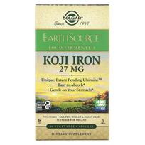 Solgar, EarthSource Fermented Foods, Cozy Iron, 27 mg, 30 daržovių kapsulių