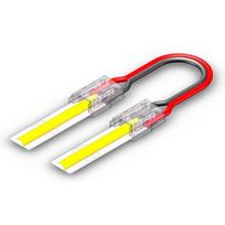Dvipusis 10 mm COB vienos spalvos LED juostos jungiamasis laidas