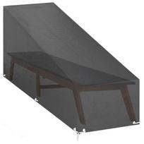 Saulės gulto uždangalas, 205x75x40/70cm, polietilenas, 12 kilpų CFE87939
