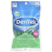 DenTek, Fresh Clean, Vienkartis dantų siūlas, Burnos skalavimo skysčio sprogimas, 75 vienkartiai dantų siūlai