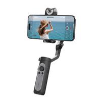 hohem iSteady V2S nešiojamasis 3 ašių išmanusis telefonas Gimbal stabilizatorius AI Smart Tracking Phone Vlog Gimbal juoda