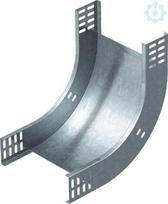 90° vertical bend, falling, side height 60 mm, Width=200mm, RBV 620 S FS 7007013 | 4012195047346
