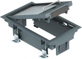 Ierīču montāžas kārba ar rokturi ne vairāk kā 3 atsevišķām Modul 45 ierīcēm vienā universālajā balstā UT3, izmanto sistēmu grīdās iekštelpās. 7405100 | 4012195102113