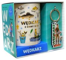 Dovanų rinkinys "žvejys": puodelis ir raktų pakabukas
