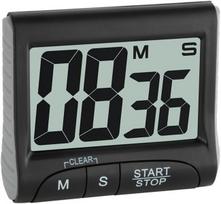 Elektroninis laikmatis su chronometru, juodas