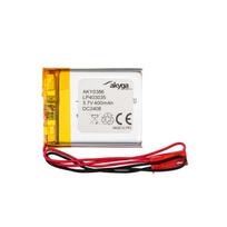 Li-Po LP403035 Akyga AKY0386 3.7V / 400mAh PCM akumuliatorius JST 2 kontaktų jungtis 150mm