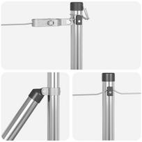 Tvorelių stulpai 7 vnt Ø32 mm 100 cm Cinkuotas plienas