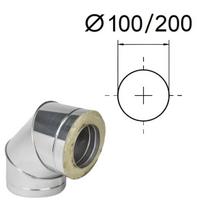 Izoliuotas 90° lenkimas. D-100/200 mm.